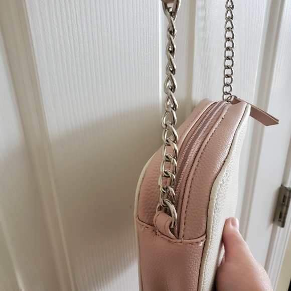 Nine West Half Chain Strap Pink crossbody purse - Picture 7 of 10